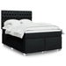 Pat box spring cu saltea, negru, 160x200 cm, textil - WALTI WALTI