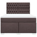 Pat box spring cu saltea, maro închis, 160x200 cm, textil - WALTI WALTI