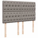 Pat box spring cu saltea, gri taupe, 160x200 cm material textil - WALTI WALTI