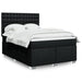 Pat box spring cu saltea, negru, 160x200 cm, textil - WALTI WALTI