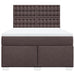 Pat box spring cu saltea, maro închis, 160x200 cm, textil - WALTI WALTI