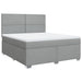 Pat continental, gri deschis, 180x200 cm, material textil - WALTI WALTI