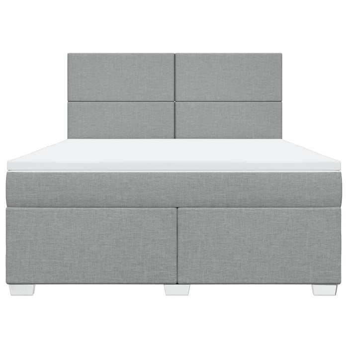 Pat continental, gri deschis, 180x200 cm, material textil - WALTI WALTI