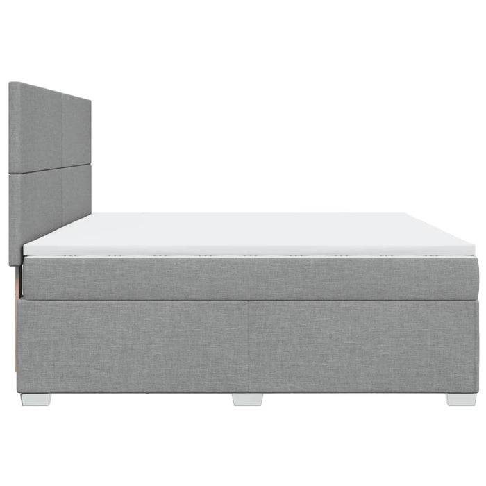 Pat continental, gri deschis, 180x200 cm, material textil - WALTI WALTI