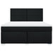 Pat box spring cu saltea, negru, 180x200 cm, catifea - WALTI WALTI