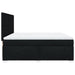 Pat box spring cu saltea, negru, 180x200 cm, catifea - WALTI WALTI