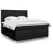 Pat box spring cu saltea, negru, 180x200 cm, catifea - WALTI WALTI