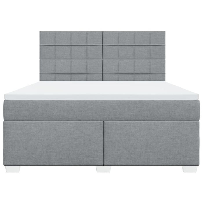 Pat continental, gri deschis, 180x200 cm, material textil - WALTI WALTI