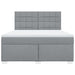 Pat continental, gri deschis, 180x200 cm, material textil - WALTI WALTI