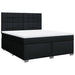 Pat box spring cu saltea, negru, 180x200 cm, catifea - WALTI WALTI