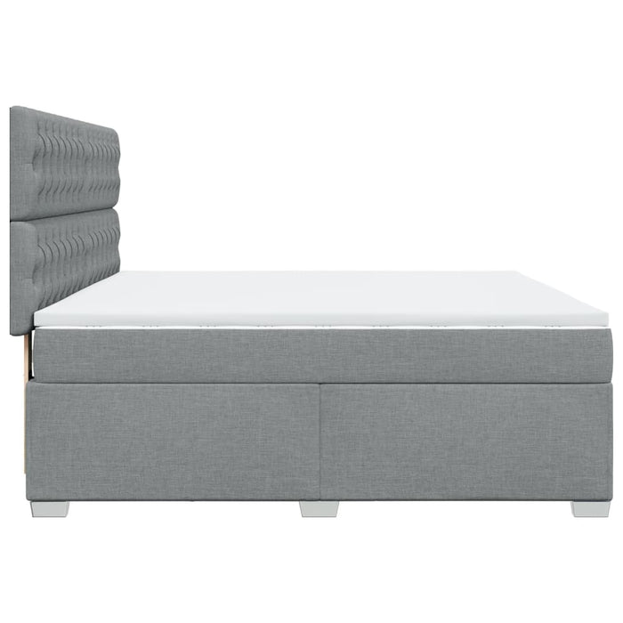 Pat continental, gri deschis, 180x200 cm, material textil - WALTI WALTI