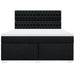 Pat box spring cu saltea, negru, 180x200 cm, catifea - WALTI WALTI