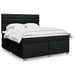 Pat box spring cu saltea, negru, 180x200 cm, catifea - WALTI WALTI