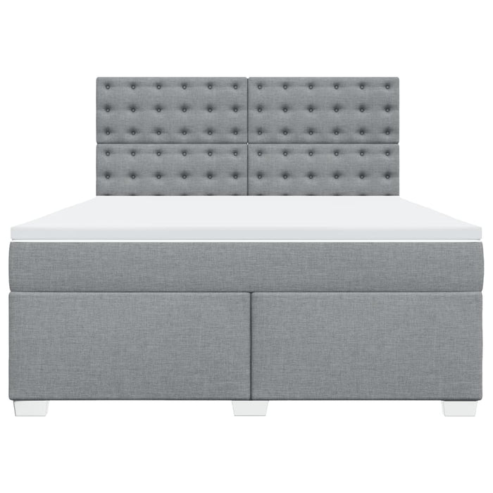 Pat continental, gri deschis, 180x200 cm, material textil - WALTI WALTI