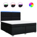 Pat box spring cu saltea, negru, 180x200 cm, catifea - WALTI WALTI