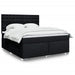 Pat box spring cu saltea, negru, 180x200 cm, catifea - WALTI WALTI