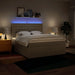 Pat continental cu saltea, crem, 180x200 cm, textil - WALTI WALTI