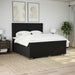 Pat box spring cu saltea, negru, 200x200 cm, textil - WALTI WALTI