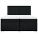 Pat box spring cu saltea, negru, 200x200 cm, textil - WALTI WALTI