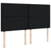 Pat box spring cu saltea, negru, 200x200 cm, textil - WALTI WALTI