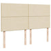 Pat box spring cu saltea, crem, 200x200 cm, textil - WALTI WALTI