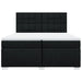 Pat box spring cu saltea, negru, 200x200 cm, textil - WALTI WALTI