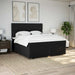 Pat box spring cu saltea, negru, 200x200 cm, textil - WALTI WALTI
