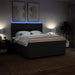 Pat box spring cu saltea, negru, 200x200 cm, textil - WALTI WALTI