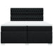 Pat box spring cu saltea, negru, 200x200 cm, textil - WALTI WALTI