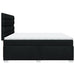 Pat box spring cu saltea, negru, 200x200 cm, textil - WALTI WALTI