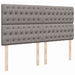 Pat box spring cu saltea, gri taupe, 200x200 cm, textil - WALTI WALTI