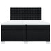 Pat box spring cu saltea, negru, 200x200 cm, textil - WALTI WALTI