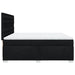 Pat box spring cu saltea, negru, 200x200 cm, textil - WALTI WALTI