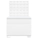 Pat box spring cu saltea, alb, 80x200 cm, piele ecologică - WALTI WALTI