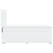 Pat box spring cu saltea, alb, 80x200 cm, piele ecologică - WALTI WALTI