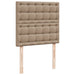 Pat box spring cu saltea, cappuccino, 90x190 cm piele ecologică - WALTI WALTI