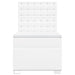 Pat box spring cu saltea, alb, 90x200 cm, piele ecologică - WALTI WALTI