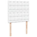 Pat box spring cu saltea, alb, 90x200 cm, piele ecologică - WALTI WALTI