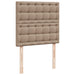 Pat box spring cu saltea, cappuccino, 90x200 cm piele ecologică - WALTI WALTI