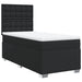 Pat box spring cu saltea, negru, 100x200 cm, piele ecologică - WALTI WALTI