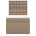 Pat box spring cu saltea, cappuccino, 100x200cm piele ecologică - WALTI WALTI
