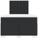 Pat box spring cu saltea, negru, 120x190 cm, piele ecologică - WALTI WALTI