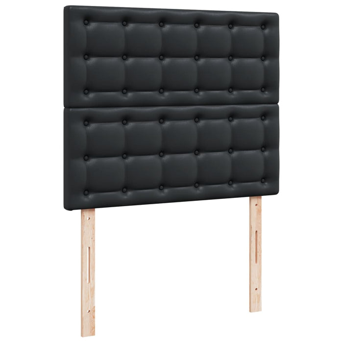 Pat box spring cu saltea, negru, 120x190 cm, piele ecologică - WALTI WALTI