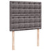 Pat box spring cu saltea, gri, 120x200 cm, piele ecologică - WALTI WALTI
