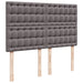 Pat box spring cu saltea, gri, 140x200 cm, piele ecologică - WALTI WALTI