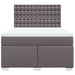 Pat box spring cu saltea, gri, 160x200 cm, piele ecologică - WALTI WALTI