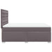 Pat box spring cu saltea, gri, 160x200 cm, piele ecologică - WALTI WALTI