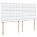 Pat box spring cu saltea, alb, 180x200 cm, piele ecologică - WALTI WALTI
