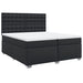 Pat box spring cu saltea, negru, 200x200 cm, piele ecologică - WALTI WALTI