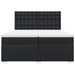 Pat box spring cu saltea, negru, 200x200 cm, piele ecologică - WALTI WALTI